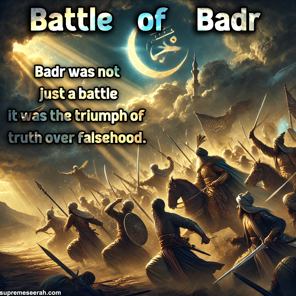Battle of badr, supremeseerah, syed farhan
